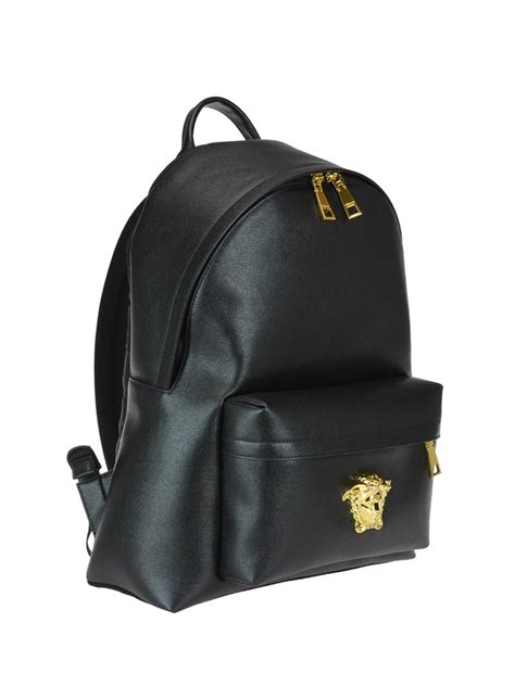 Versace Collection Saffiano Leather Zip